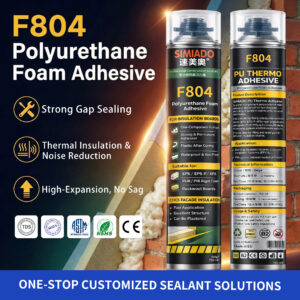 F804 Construction-Grade PU Foam Adhesive Door & Window
