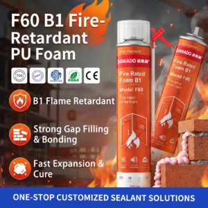F60 Fire-Rated Expanding Foam B1 Flame Retardant PU Foam