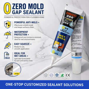 Zero Mold Gap Sealant Waterproof Anti-Mold Silicone