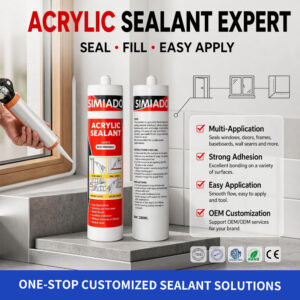 Eco-Friendly Acrylic Sealant Paintable Gap Filler for Wall