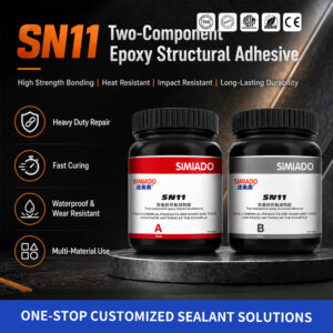 SN11 Black Heavy Duty Repair Glue 2 pcs AB Epoxy Adhesive