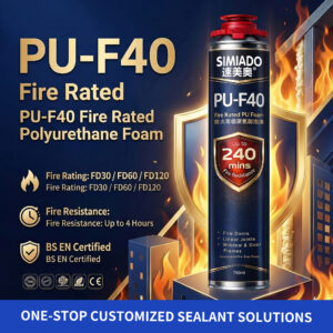 PU-F40 Fire Rated Foam | Fire Door & Gap Sealing
