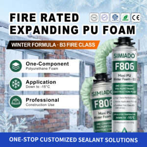F806 Fire Resistant PU Foam B3 Grade for Building Projects