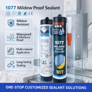 1077 Mildew Resistant Waterproof Sealant for Tiles & Windows
