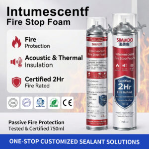 Certified 2Hr Fire Rated Intumescent Fire Stop Foam 750ml
