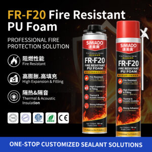 F20 Fire Resistant PU Foam Engineering Grade 750ml