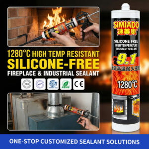 9.1 Silicone-Free High Temp Fireproof Sealant 1280°C 300ml